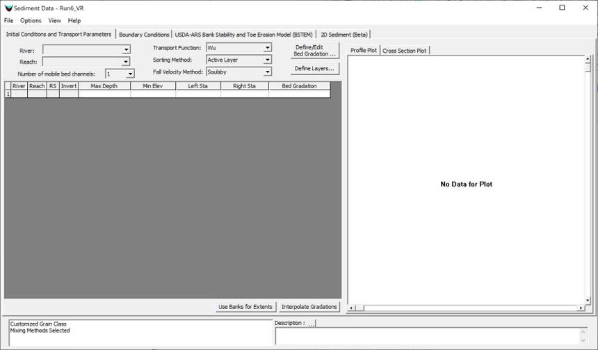 Sediment Data Editor 总界面